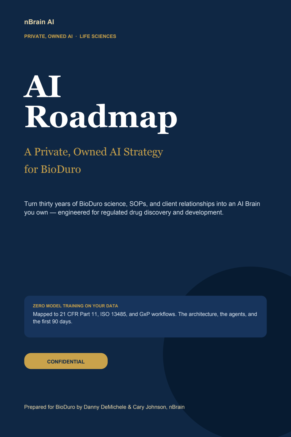 Custom AI Playbook written for BioDuro